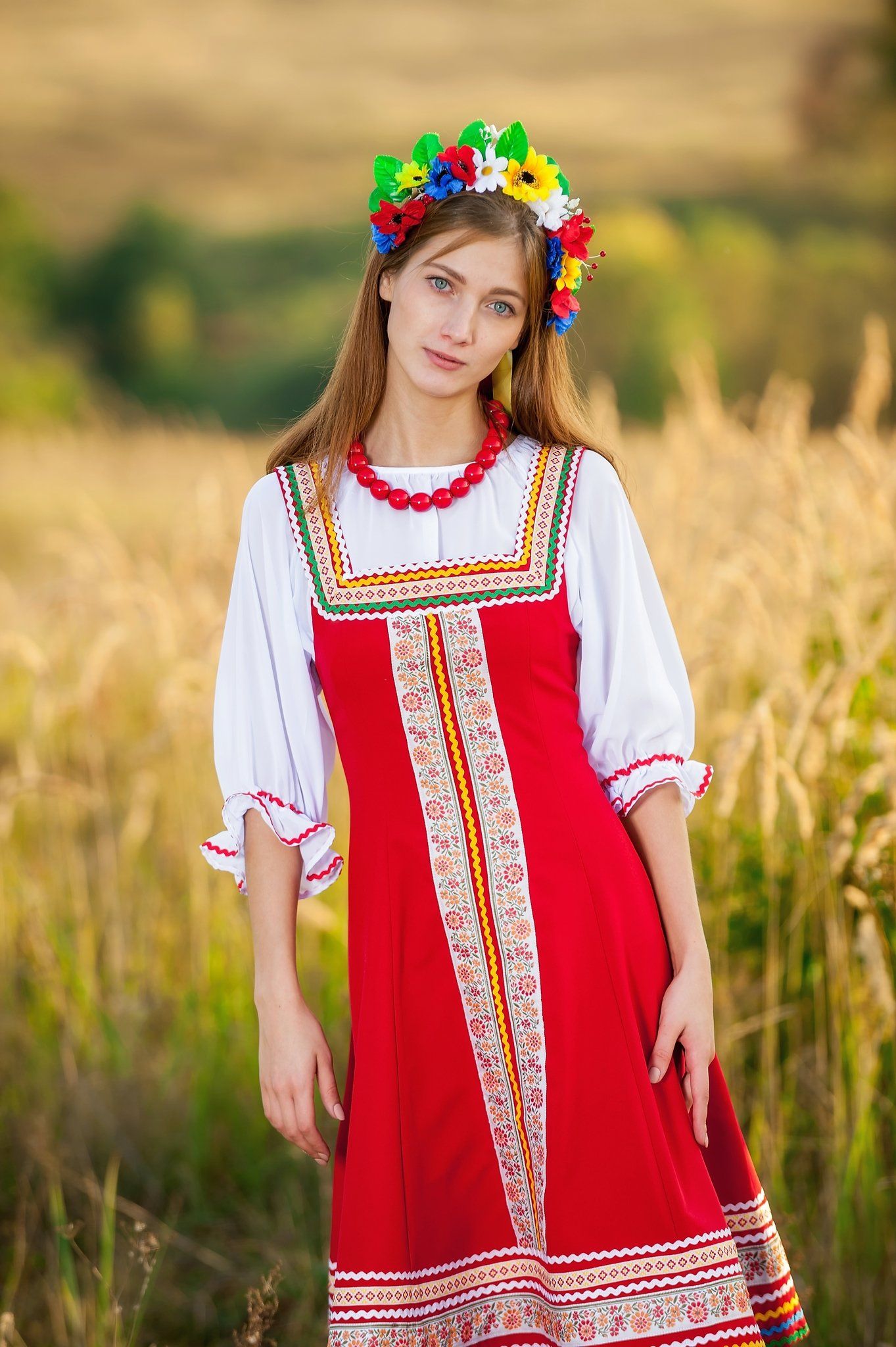 Women in Slavic costumes in Kumasi