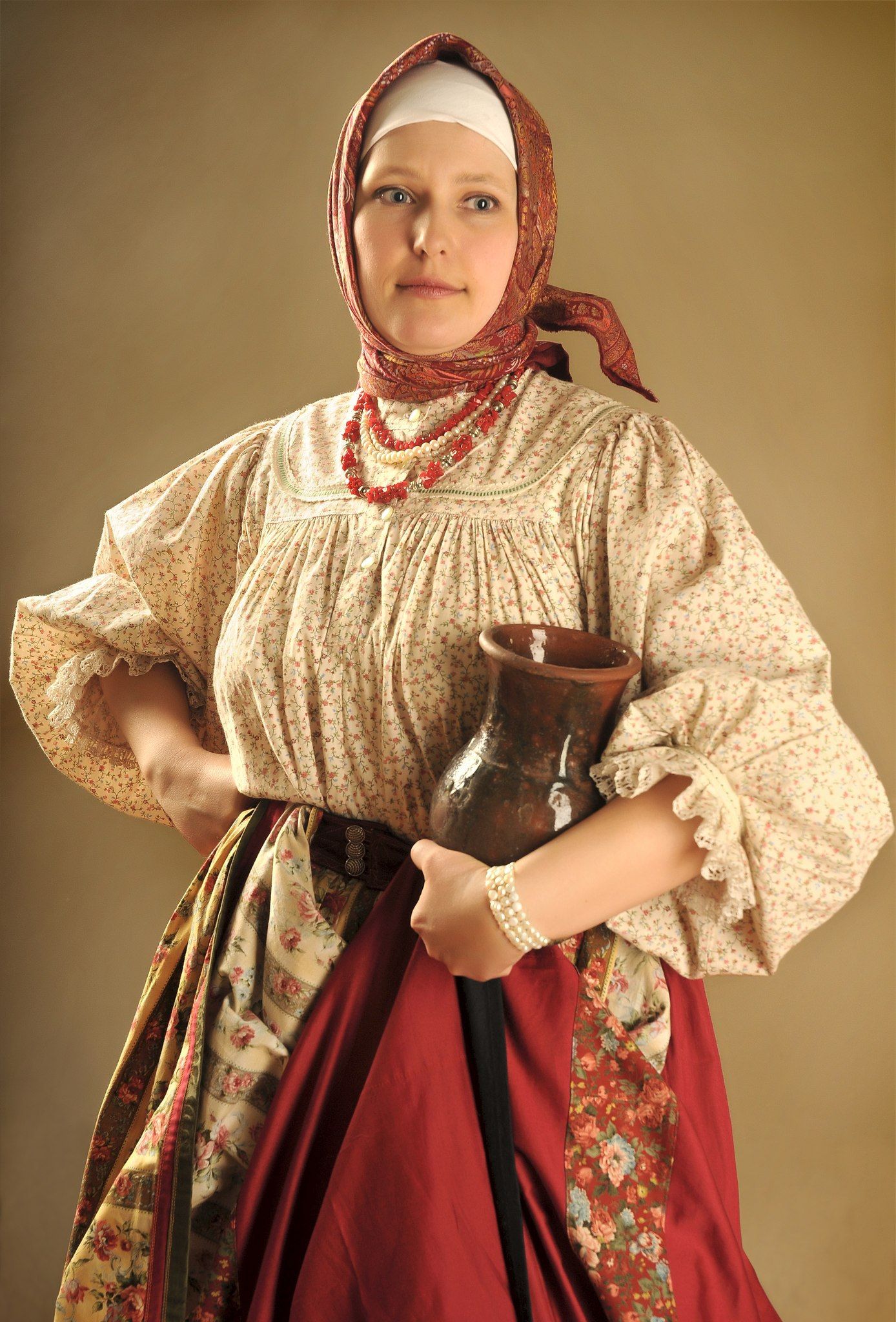 Girls in Slavic costumes in Kumasi