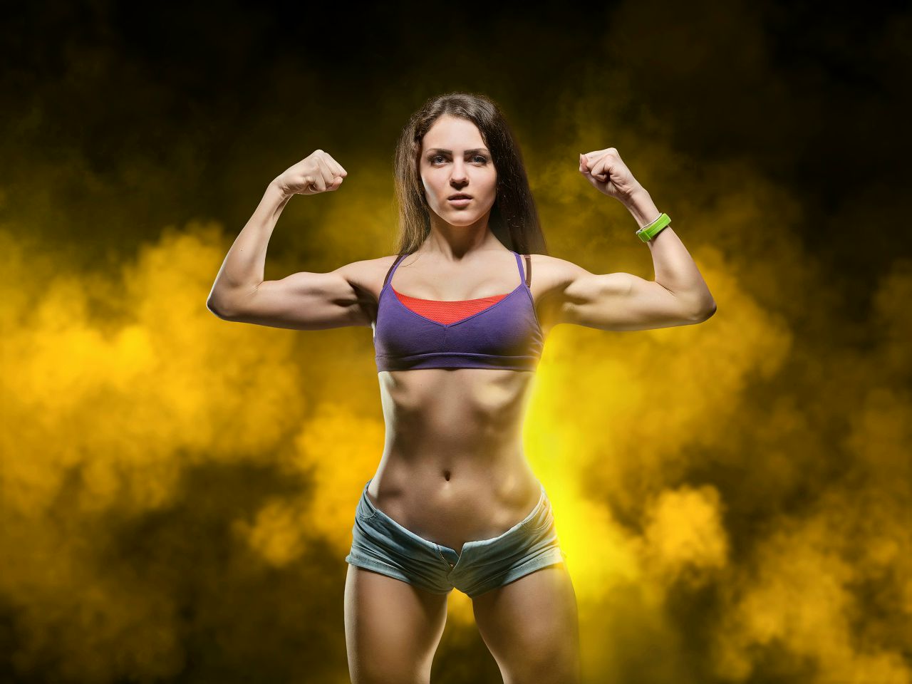 Athletic girls in Kumasi